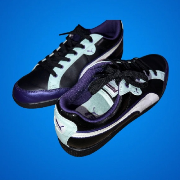 Puma Ladies Lo Trainers purple/mint green/black - Picture 3 of 3